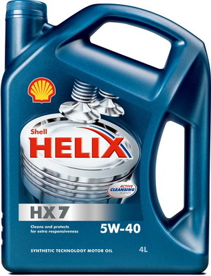 Shell 550040341 Helix HX7 5W-40 , 4л