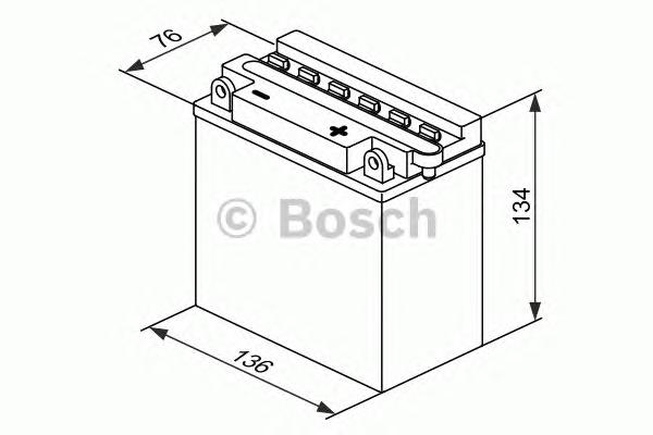 Bosch 0092M4F210 Аккумулятор M 4 FreshPack - 12 volt (M4 F21), 7 Ач Y6 136x76x134